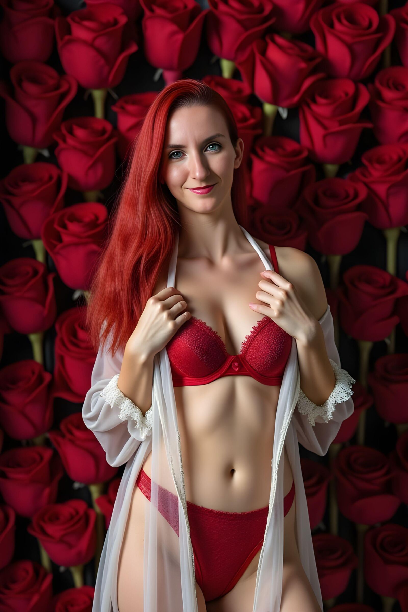 Minha ruiva ai lingerie dos namorados