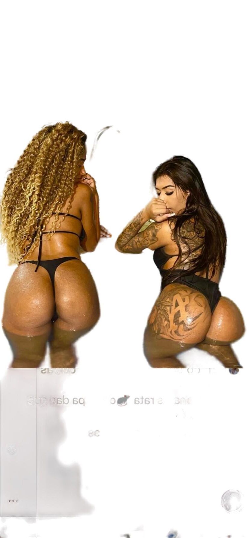 Latina Cute Big Butt Stickers 