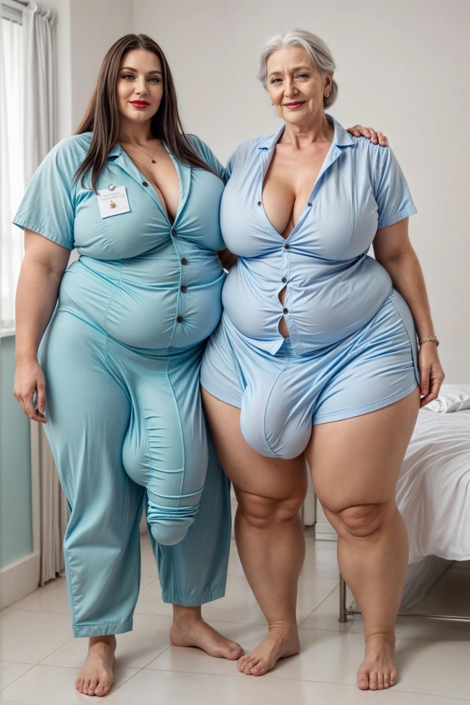 Hairy und BBWFuta Nurses AI Artwork [MHG]