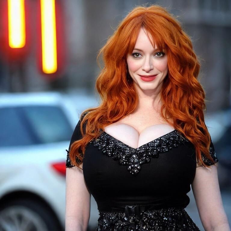 Christina hendricks huge breasts actress ai various mix