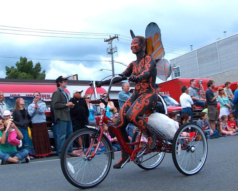 Fahrrad- und Sportmädchen