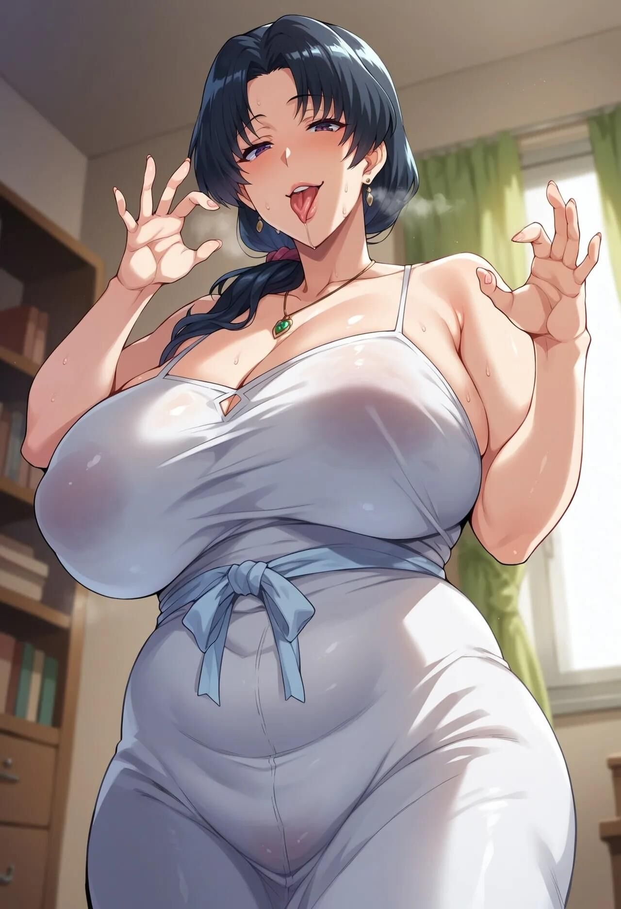 Natsuki Miyuri Hentai Big Busty BBW AI Artwork [Aijuicer]