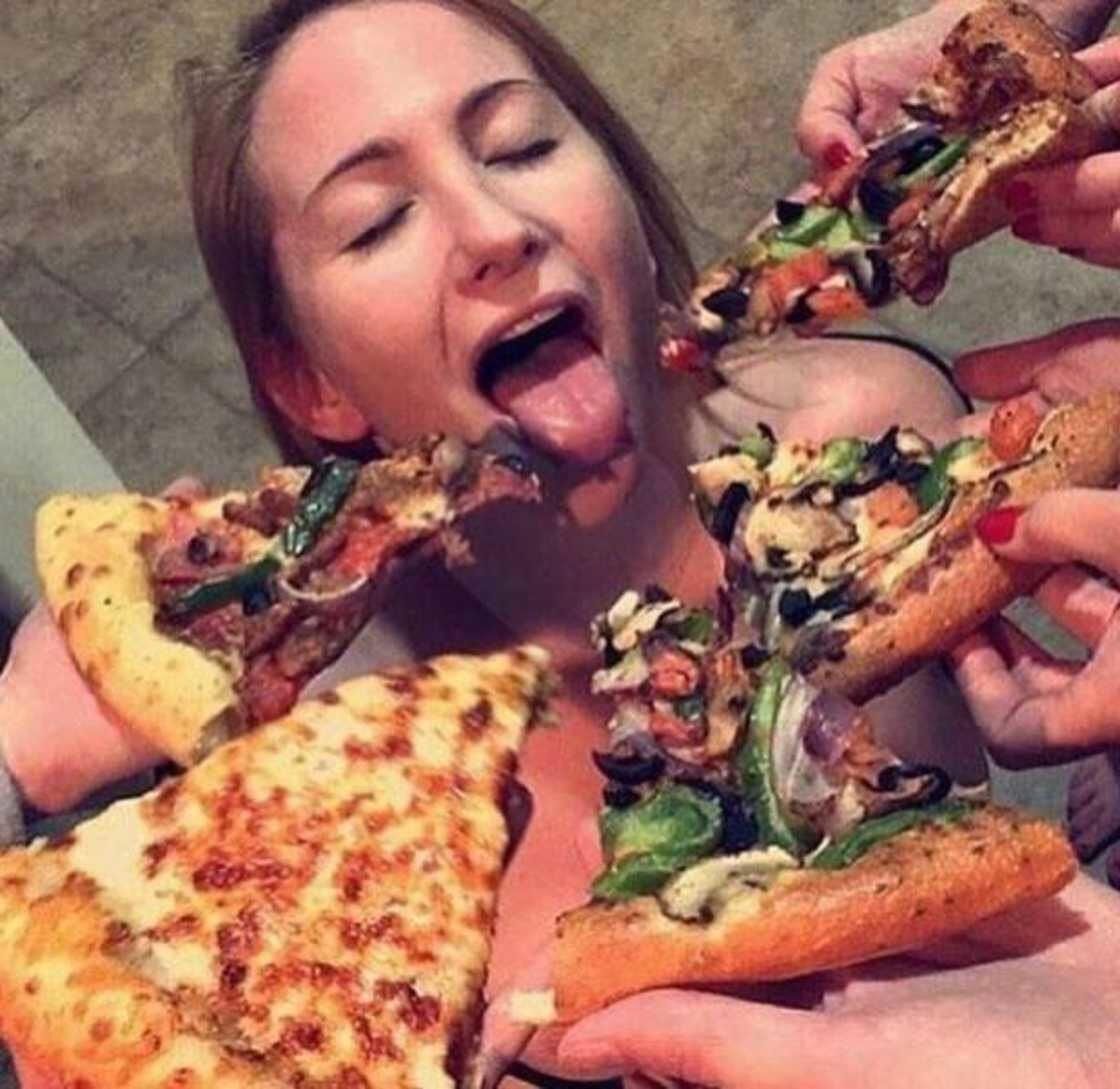 La pizza aime les filles