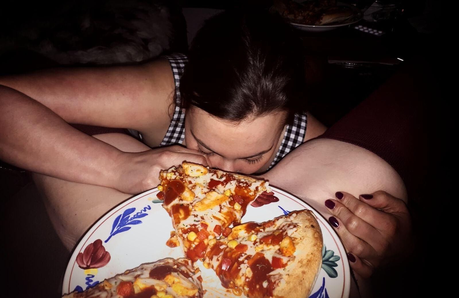 La pizza aime les filles