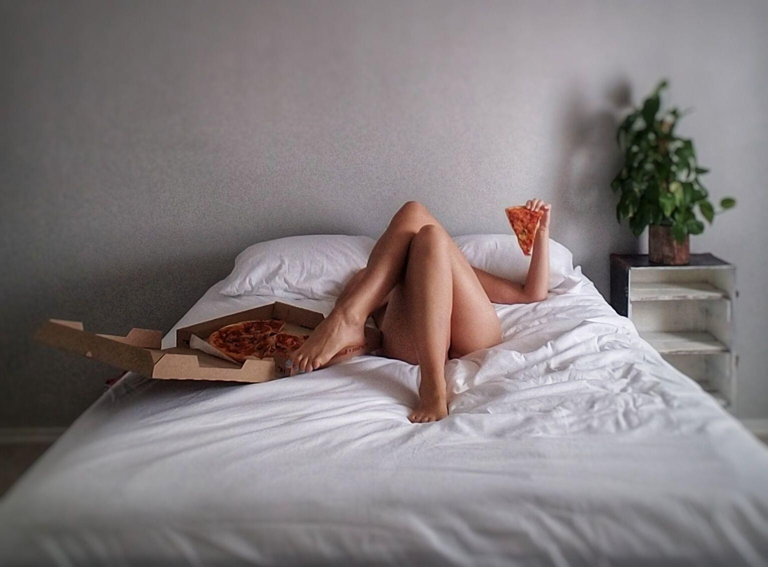 La pizza aime les filles