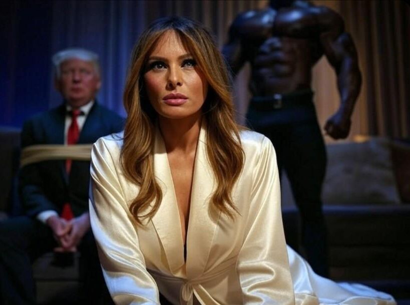 Melania Trump AI: Donny in einer Robe einsetzt