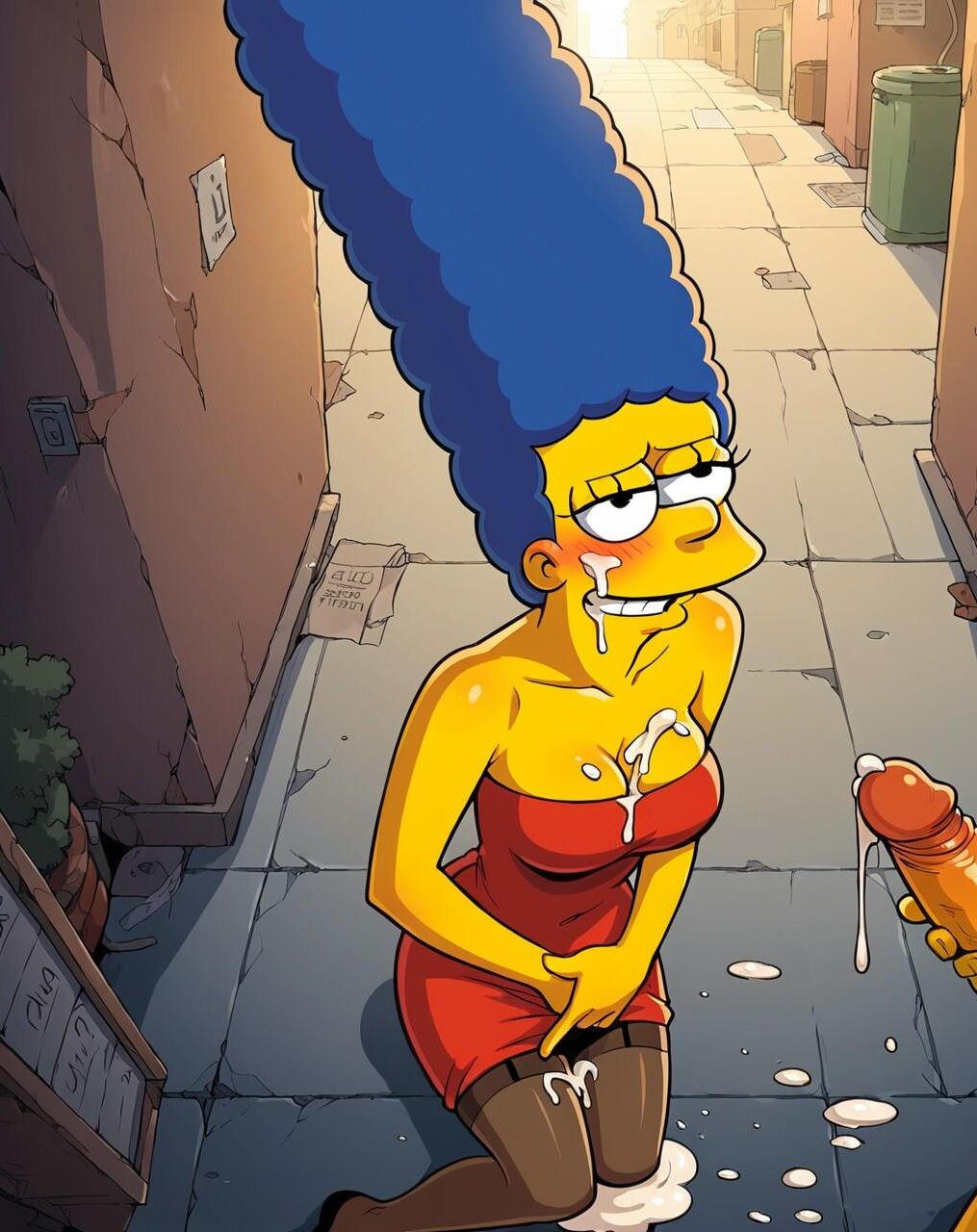 Marge Simpson und Freunde