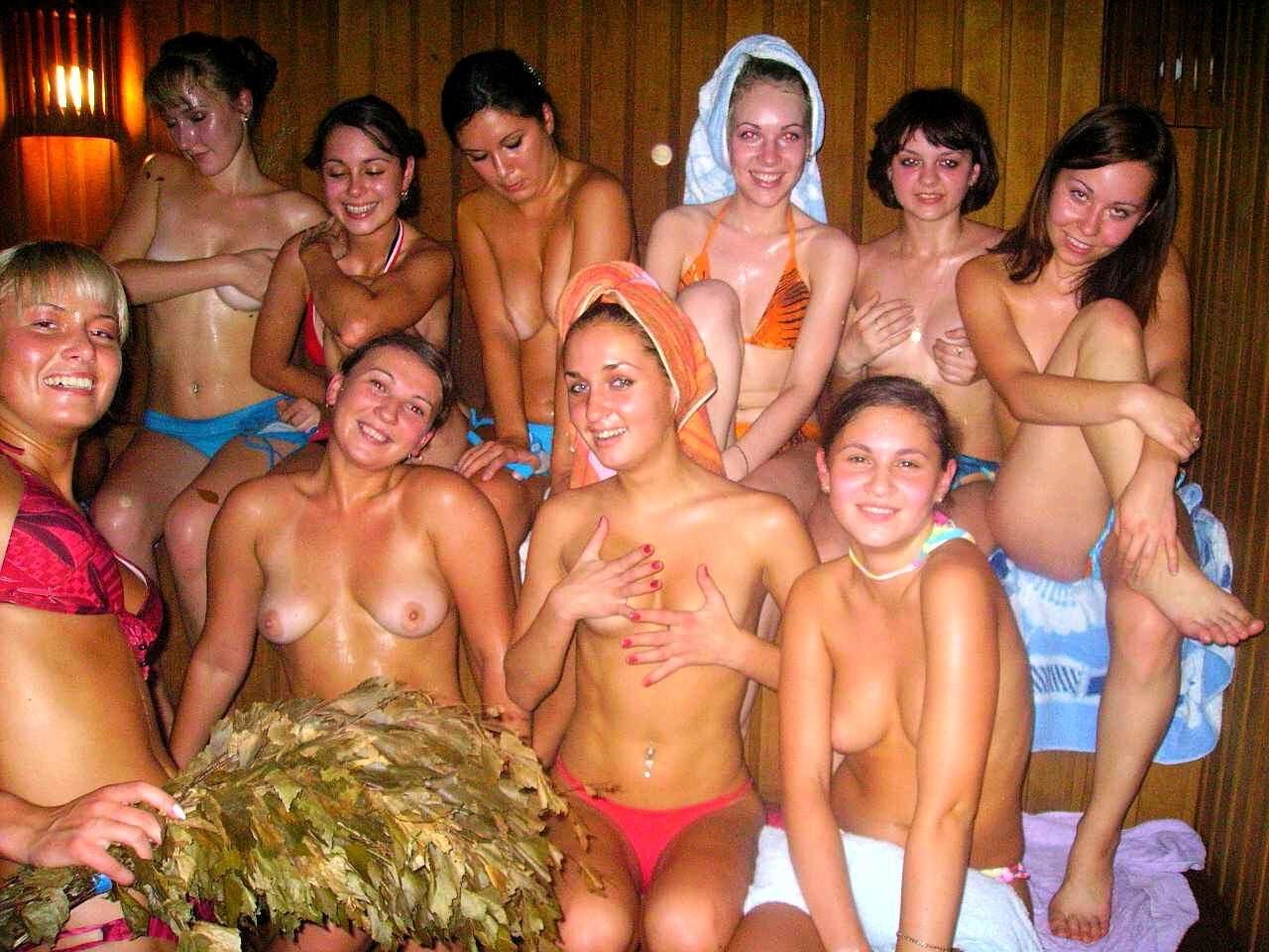 Dans le sauna