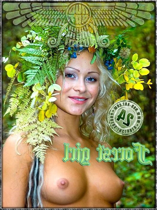 Nud Art Albina Forest Girl x