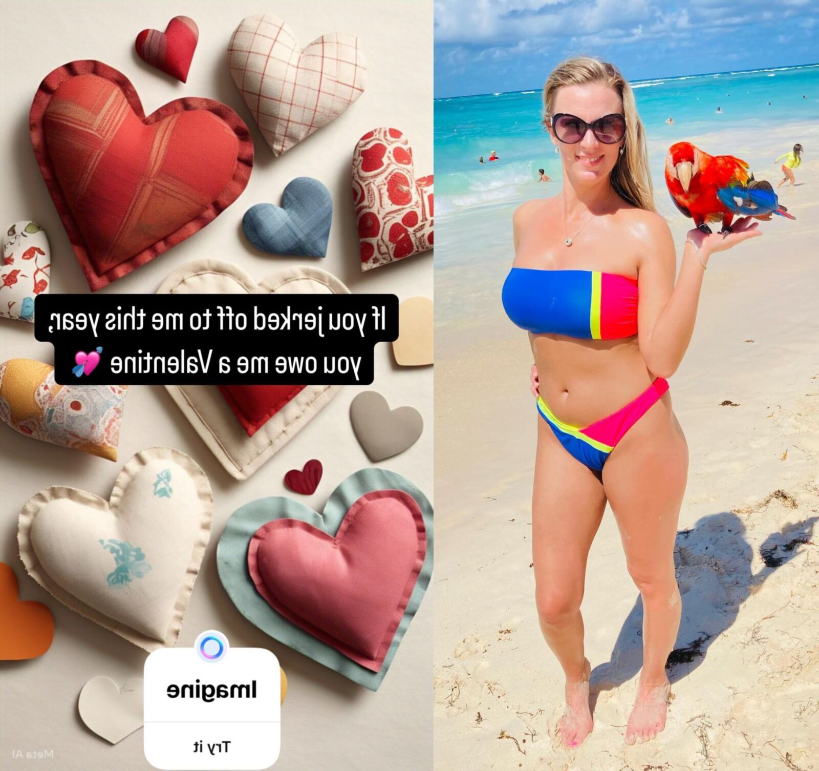 Nicole möchte, dass Sie zu ihren Bikinis wichsen