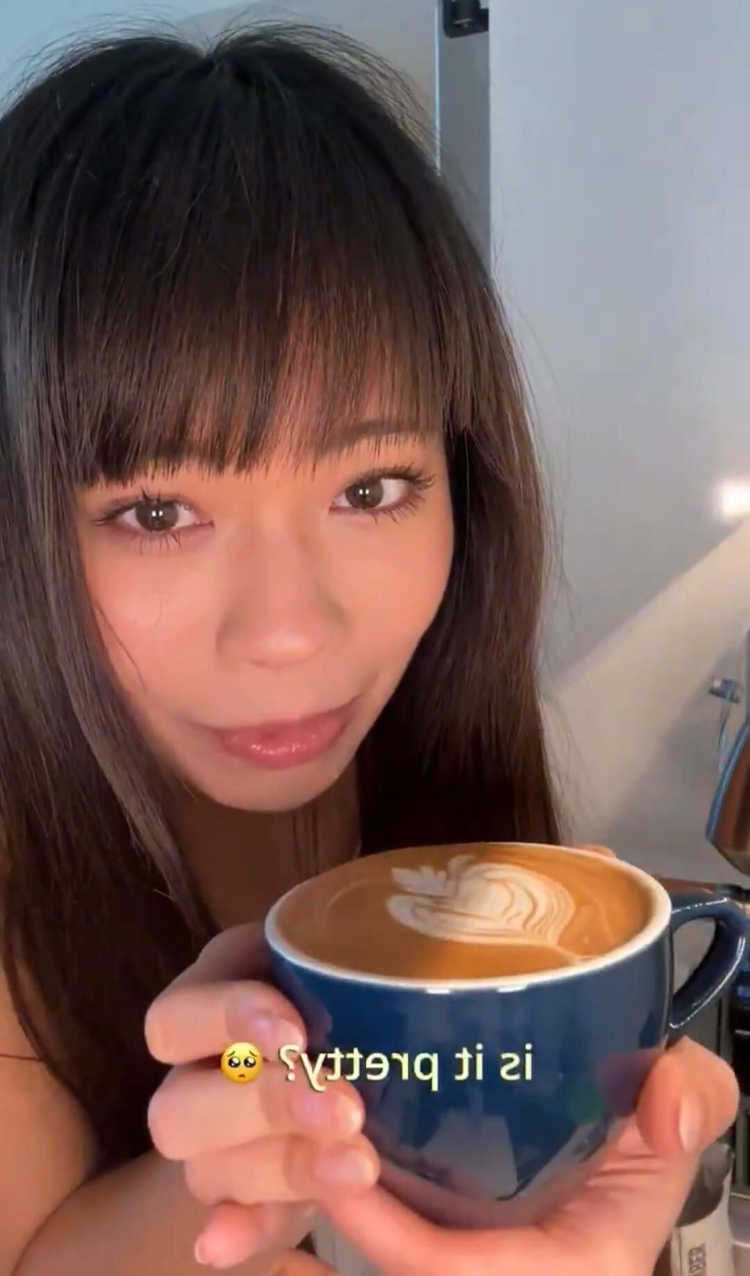 Coffee Loving Chinese Cutie