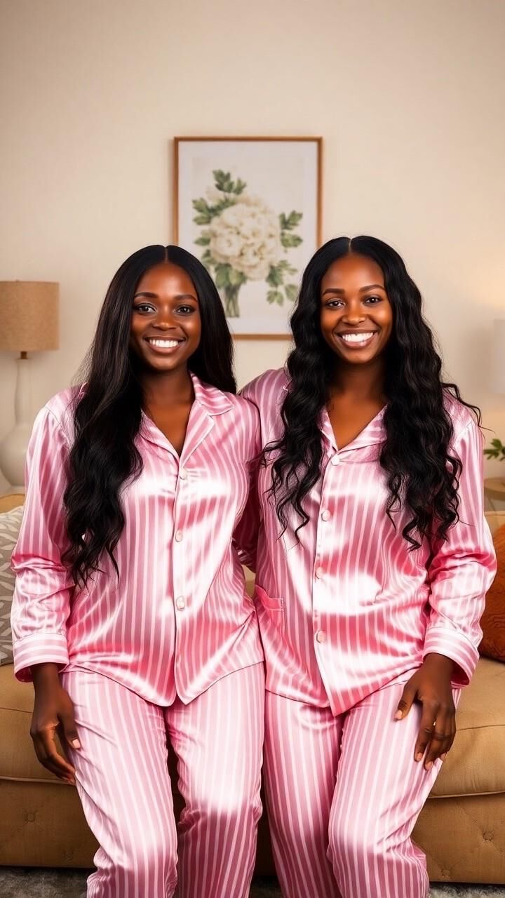 Satin pajama babes