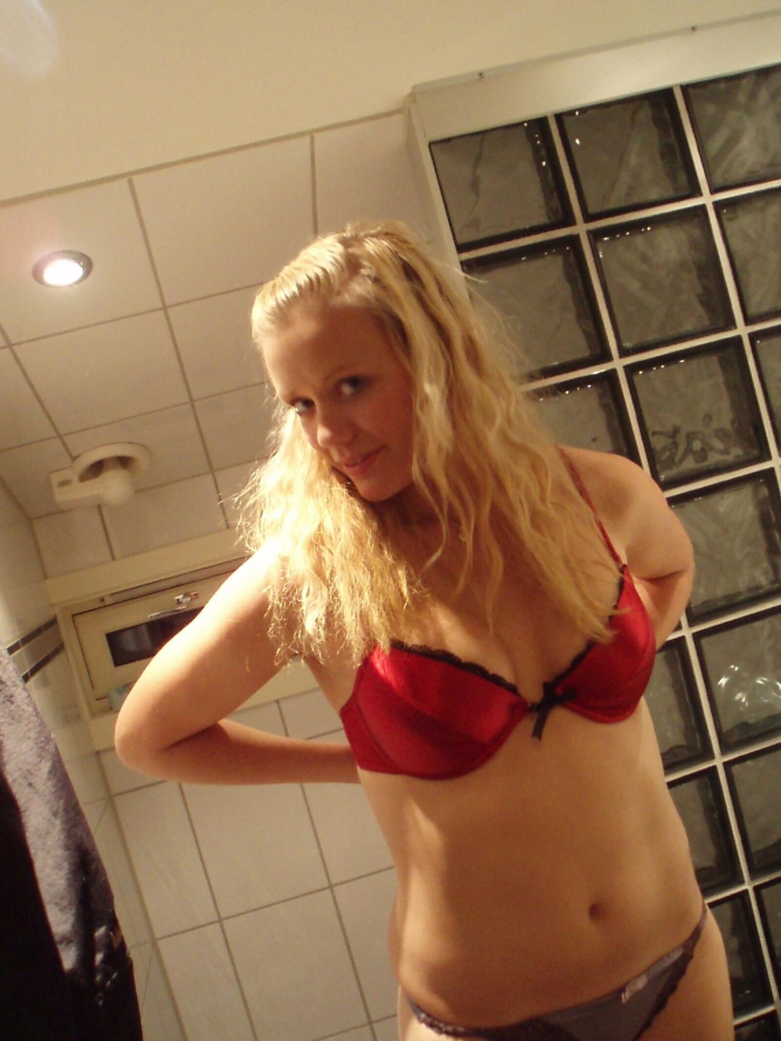 Hot pictures of a blonde teen