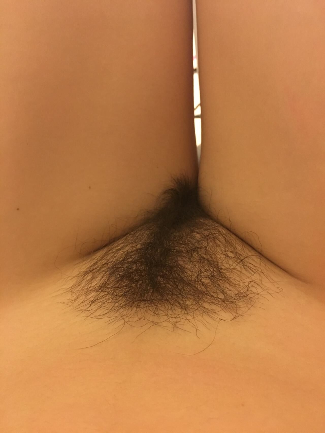 Hairy, trimmed