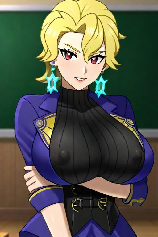 Briar Pokémon Teacher Busty Paldea Professeur Lactation AI