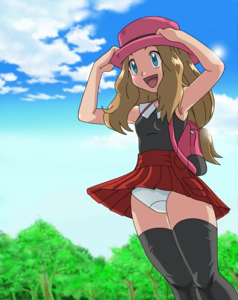 Serena Pokemon Trainer XY Busty Kalos Waifu Ai