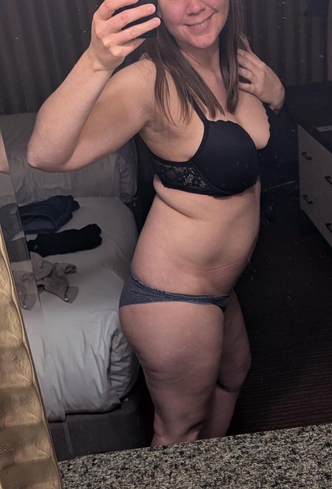 Wife teasing while away on a trip. Please comment