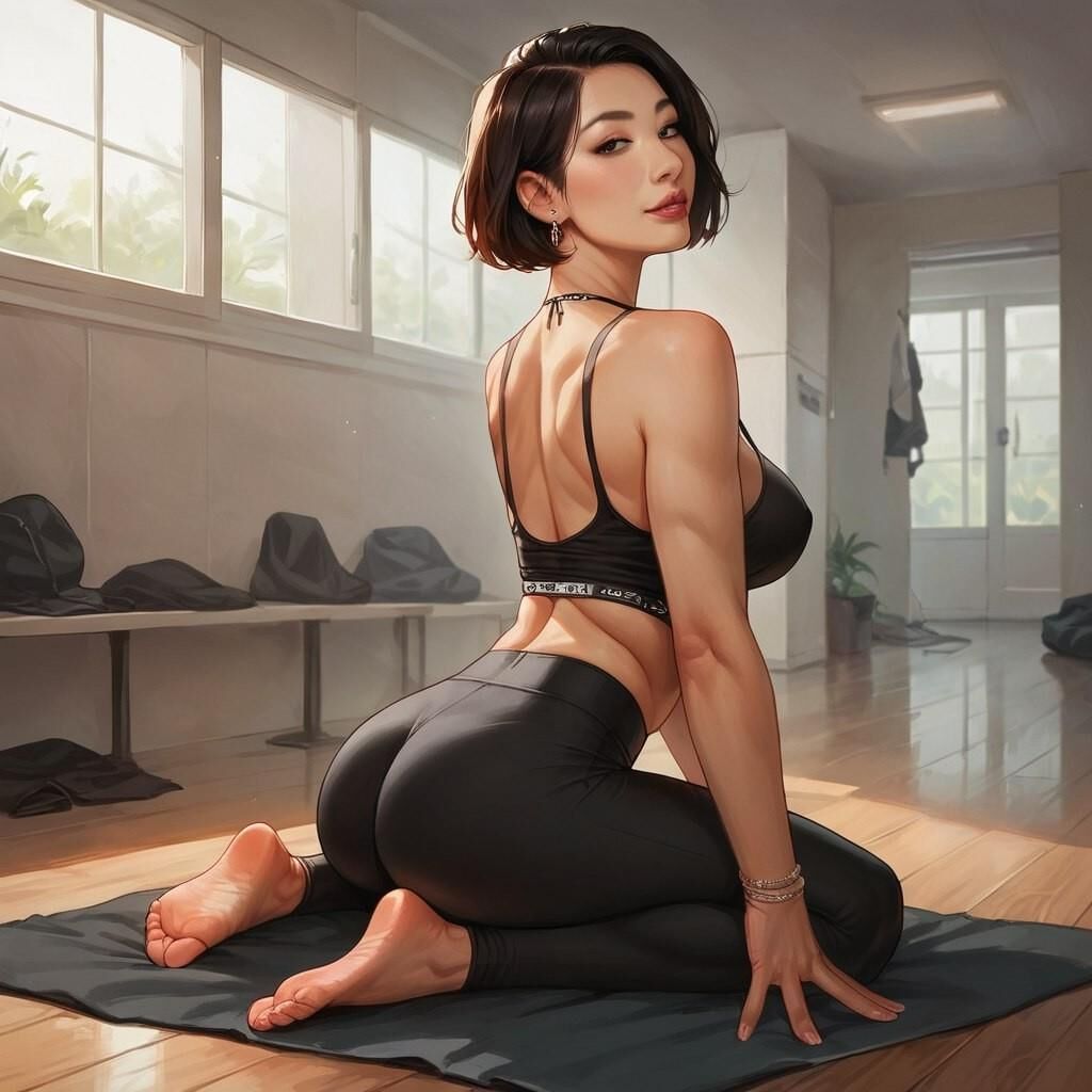 AI Asian Yoga Milf