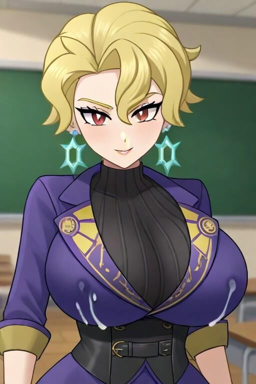 Briar Pokémon Teacher Busty Paldea Professeur Lactation AI