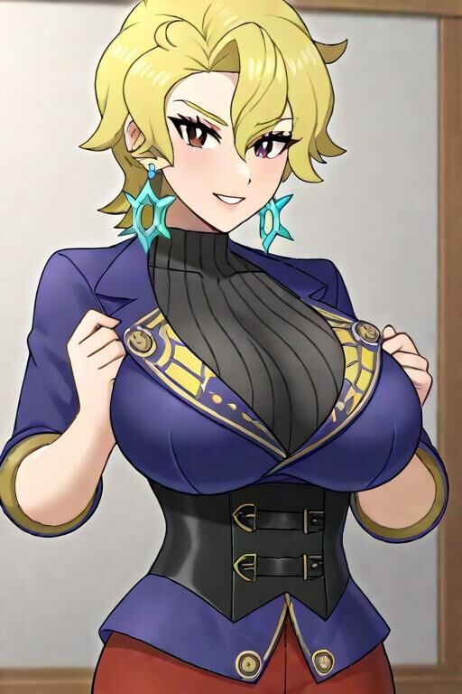 Briar Pokémon Teacher Busty Paldea Professeur Lactation AI