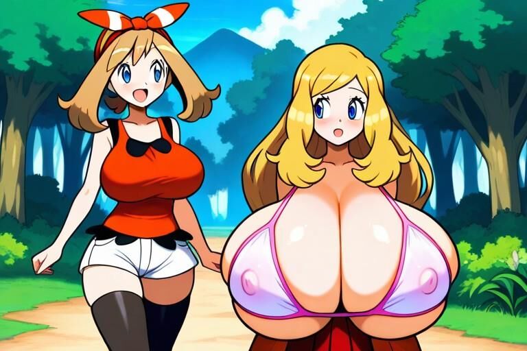 Möge Serena Pokemon Busty Trainer laktieren Melken KI