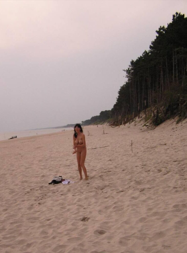 Polish sexy bitch on the polish beach