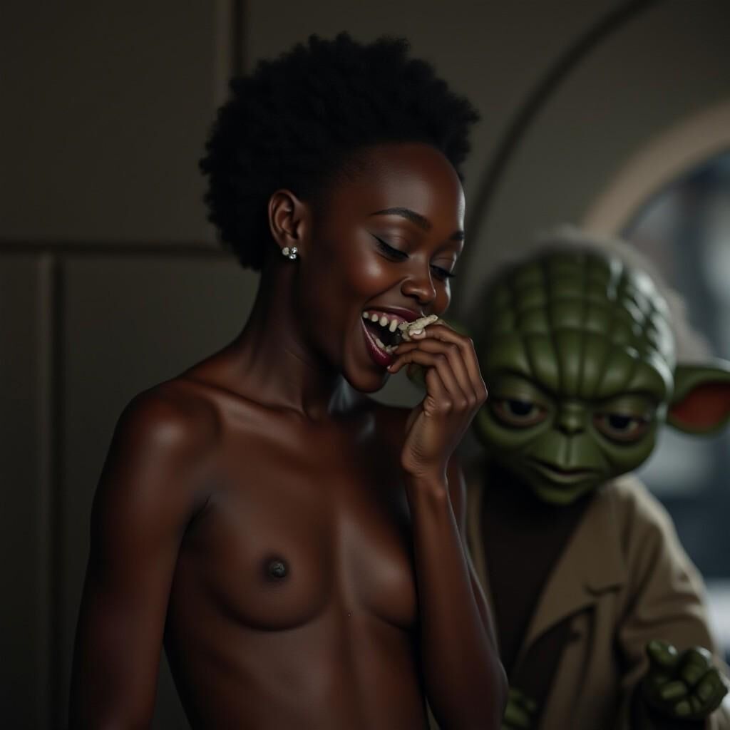 Yoda mit nackten Frauenvarianten