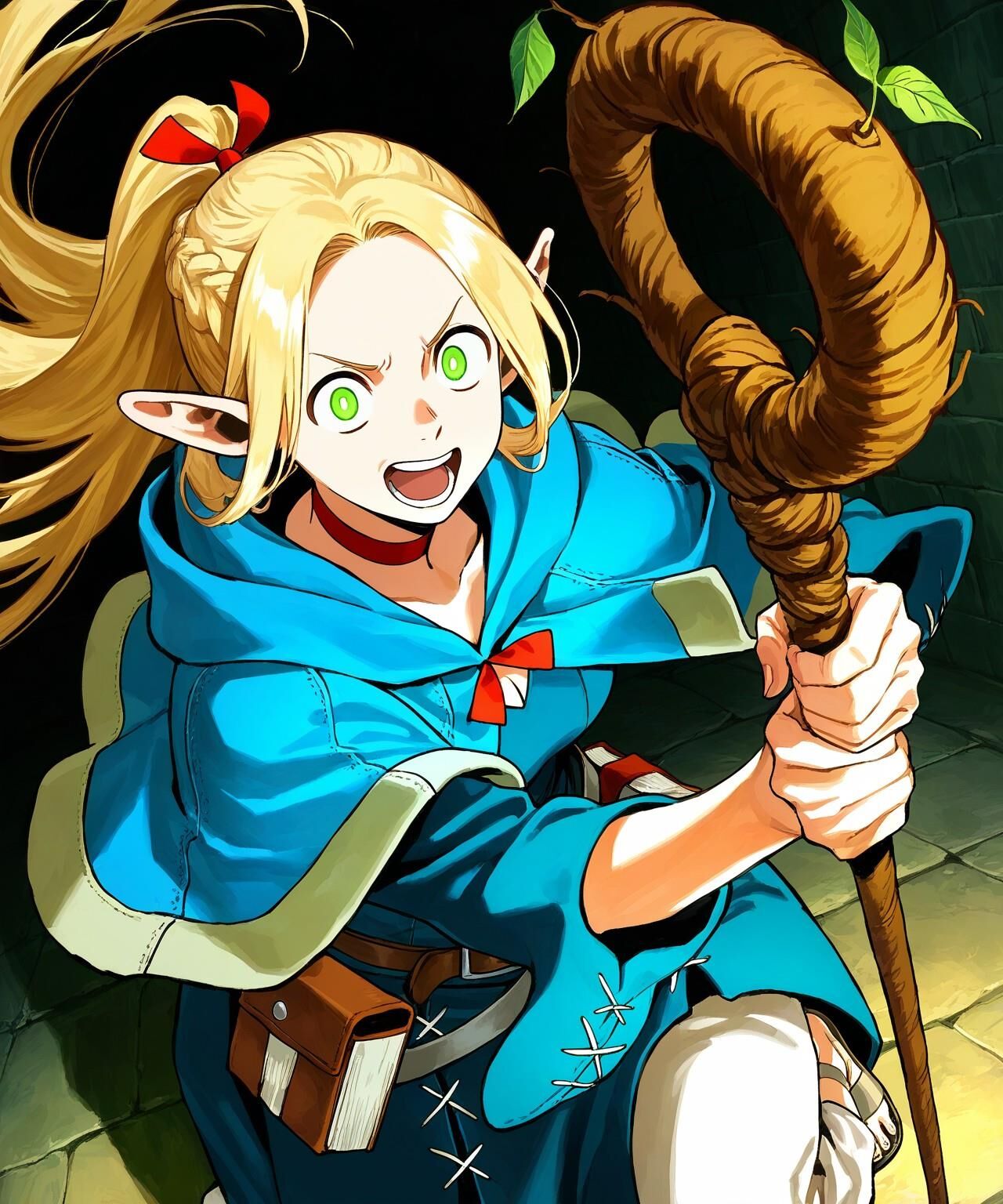 Delicious in Dungeon Marcille Donato Defeat