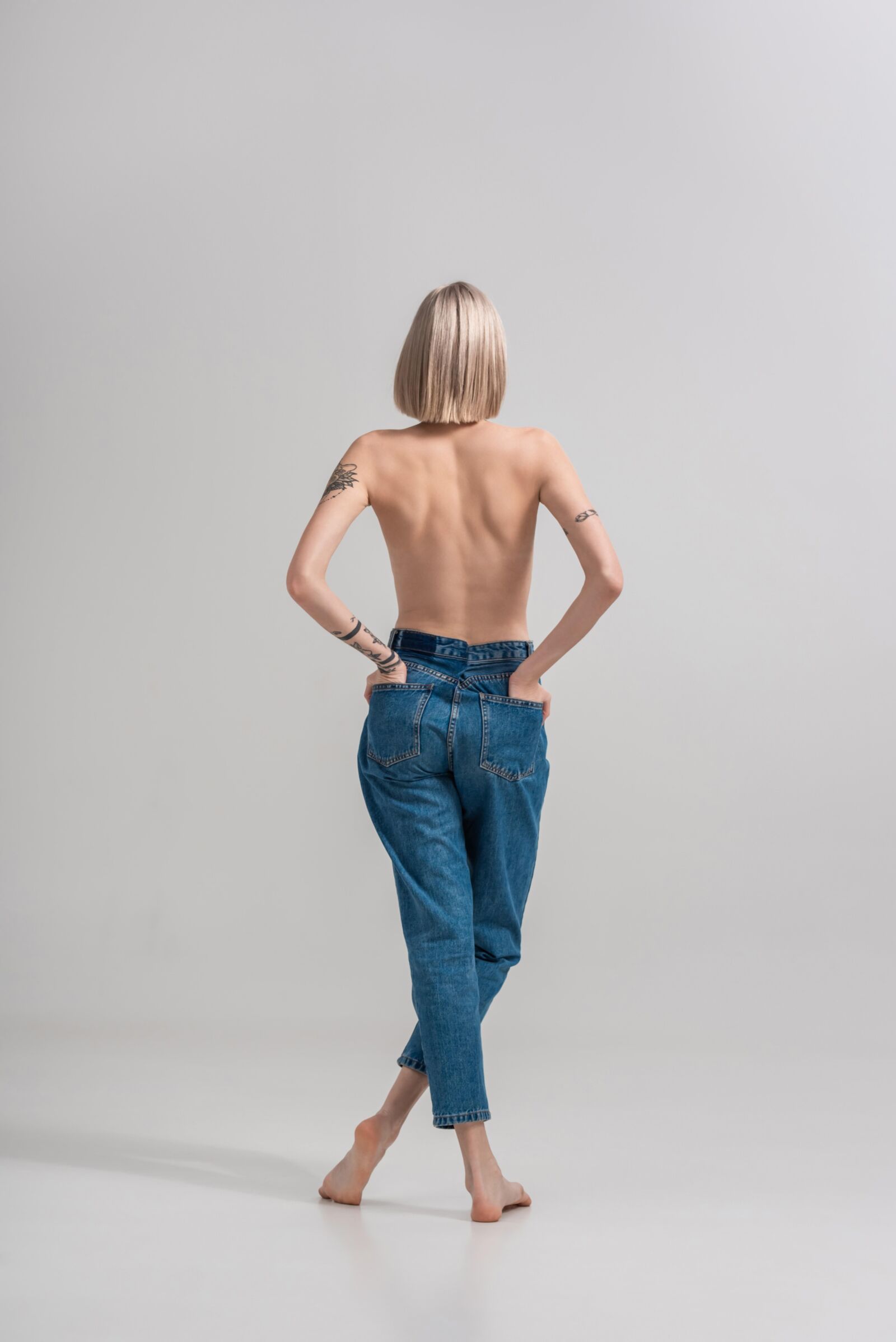 Jeans de topless.