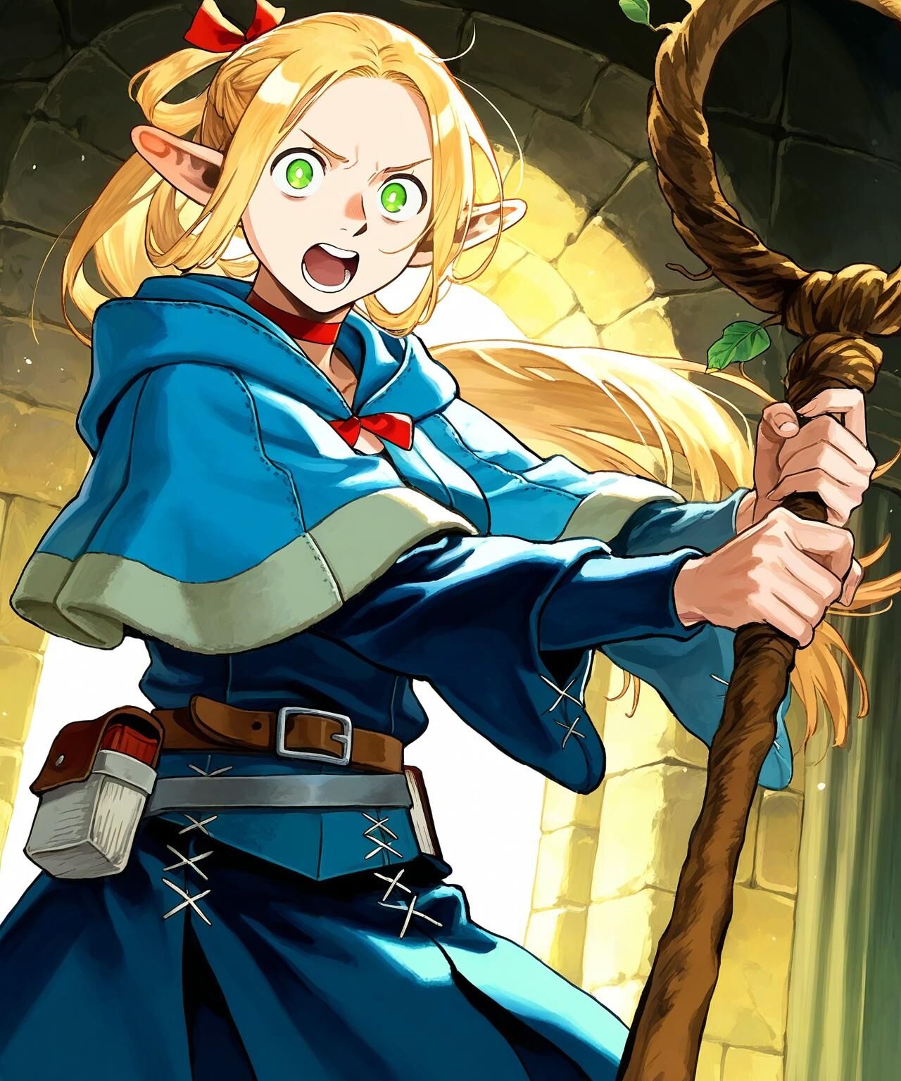 Delicious in Dungeon Marcille Donato Defeat