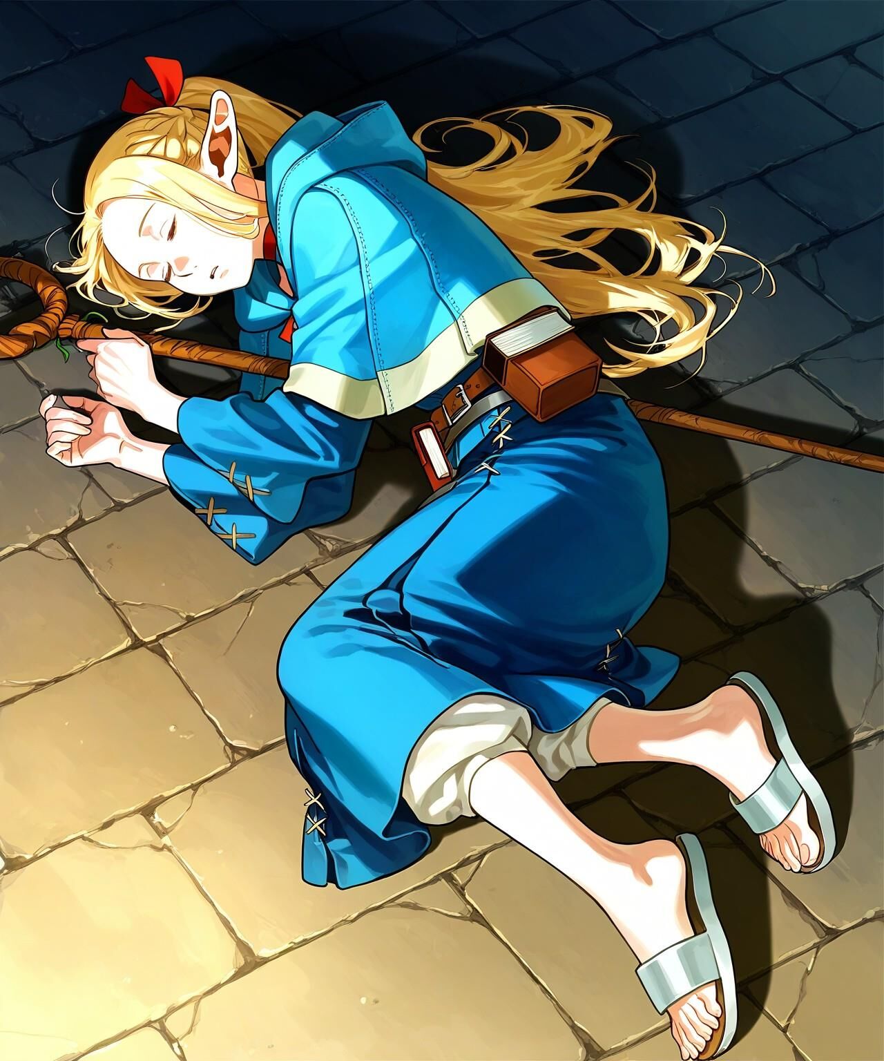 Delicious in Dungeon Marcille Donato Defeat