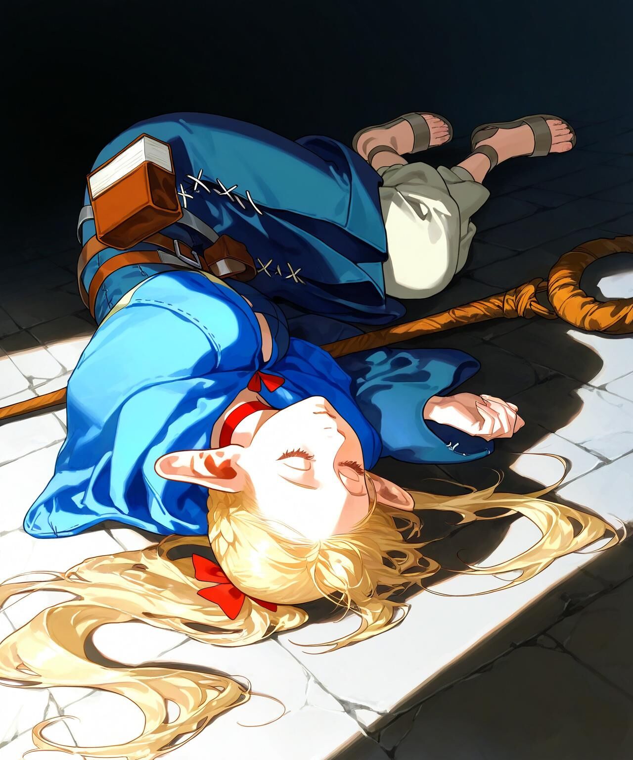 Delicious in Dungeon Marcille Donato Defeat