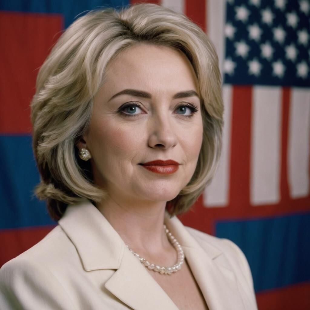 Junge Hillary Clinton AI