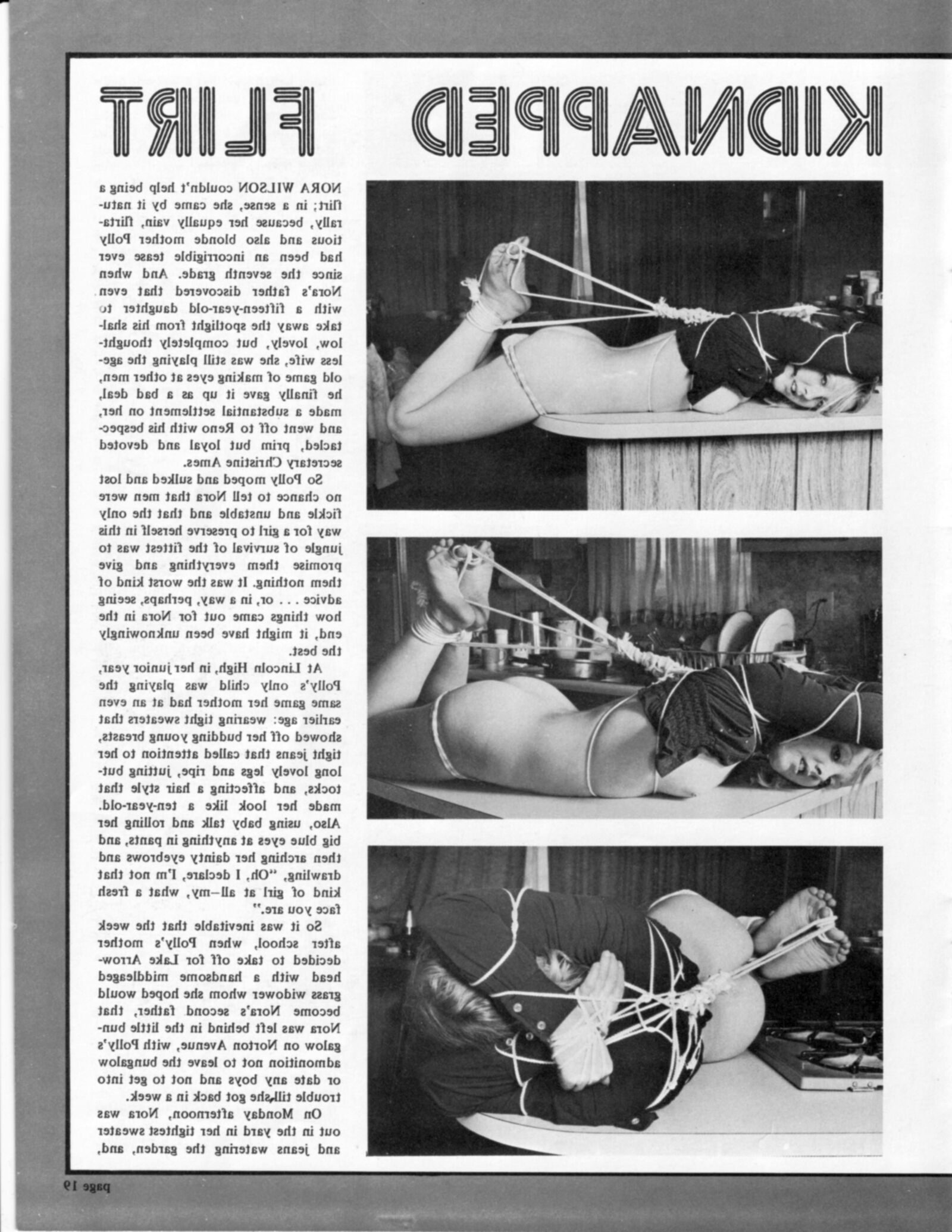 Vintage Bondage Magazine Teenagers in Bondage