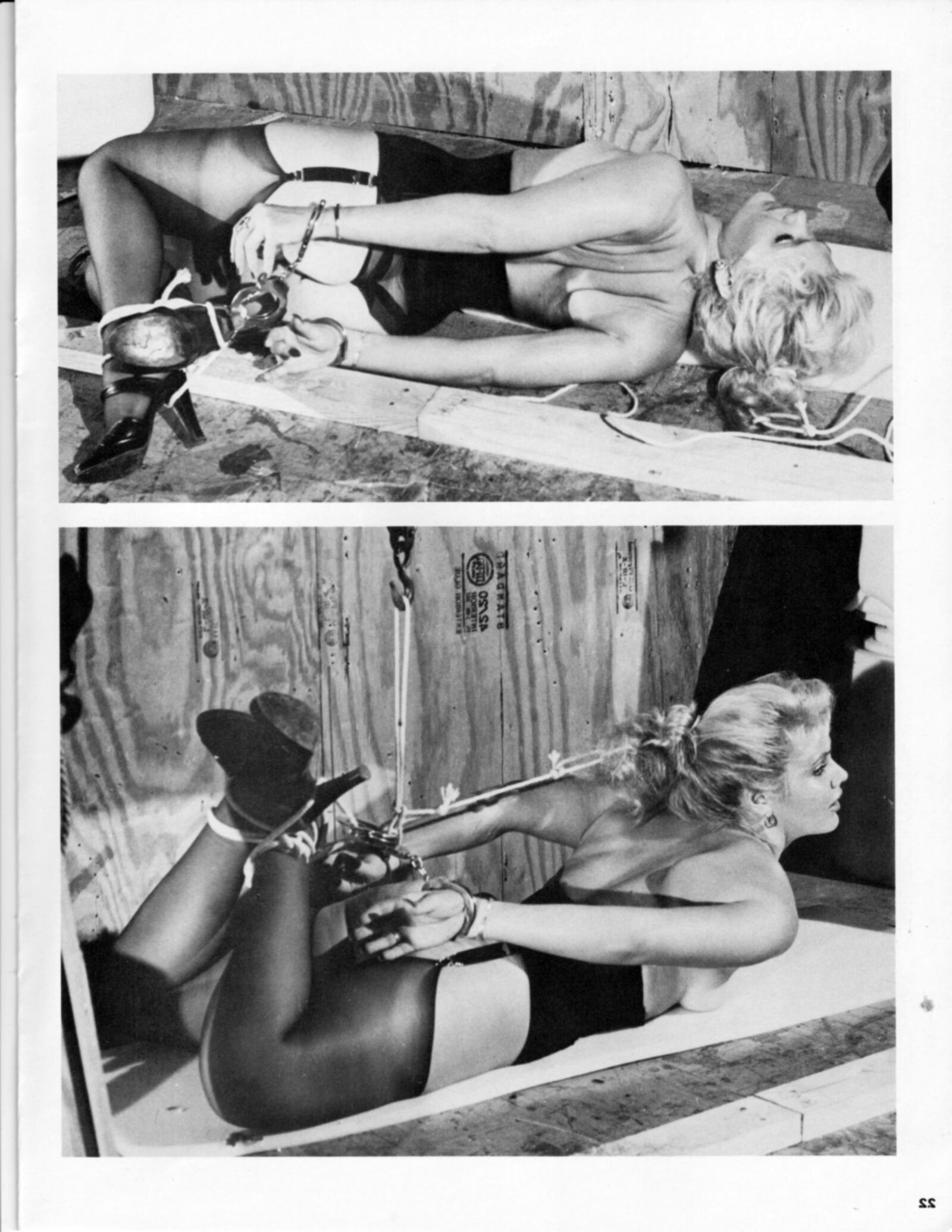 Vintage Bondage Magazine Entrada forzada