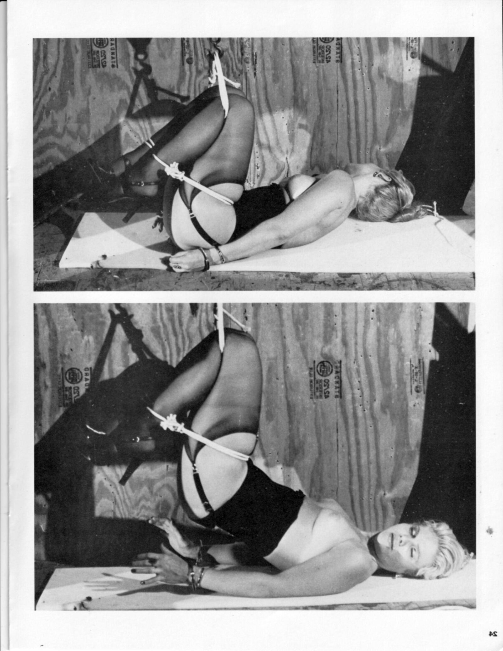 Vintage Bondage Magazine Entrada forzada