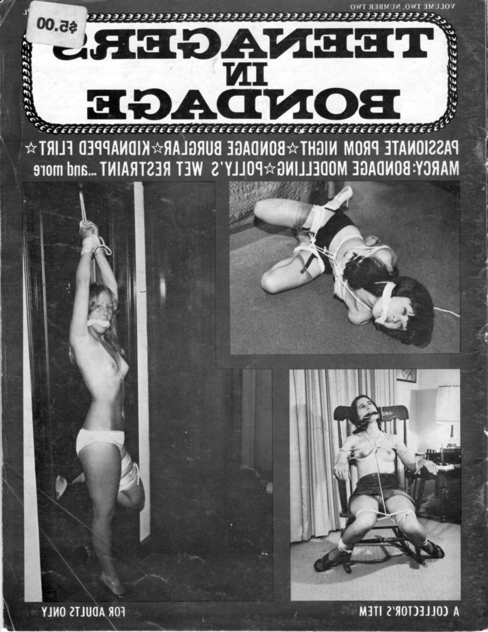 Vintage Bondage Magazine Teenagers in Bondage