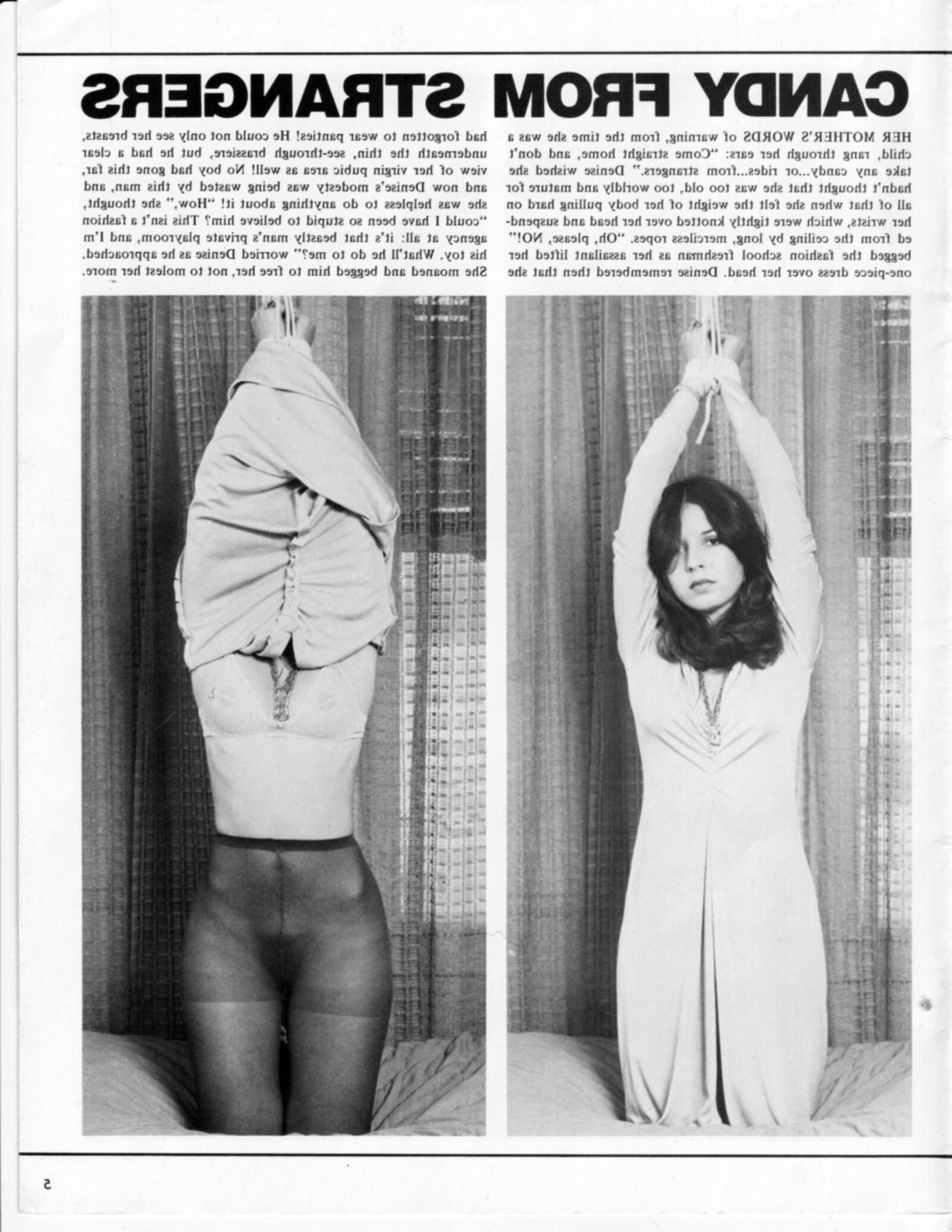 Revista vintage bondage nudos calientes, parcial