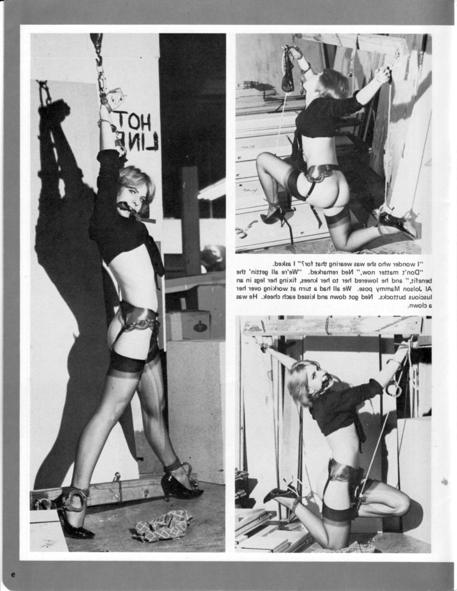 Vintage Bondage Magazine Entrada forzada