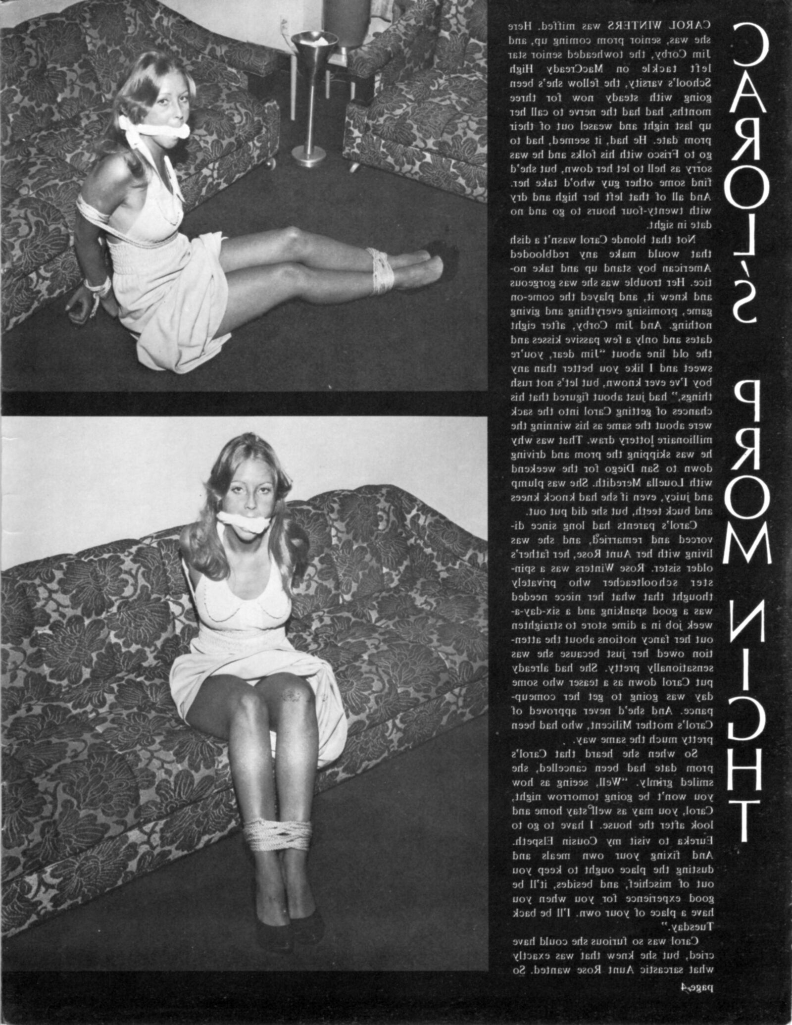 Vintage Bondage Magazine Teenagers in Bondage