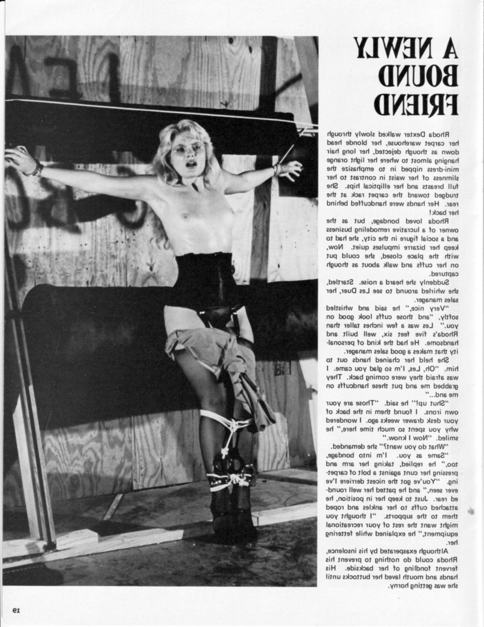 Vintage Bondage Magazine Entrada forzada