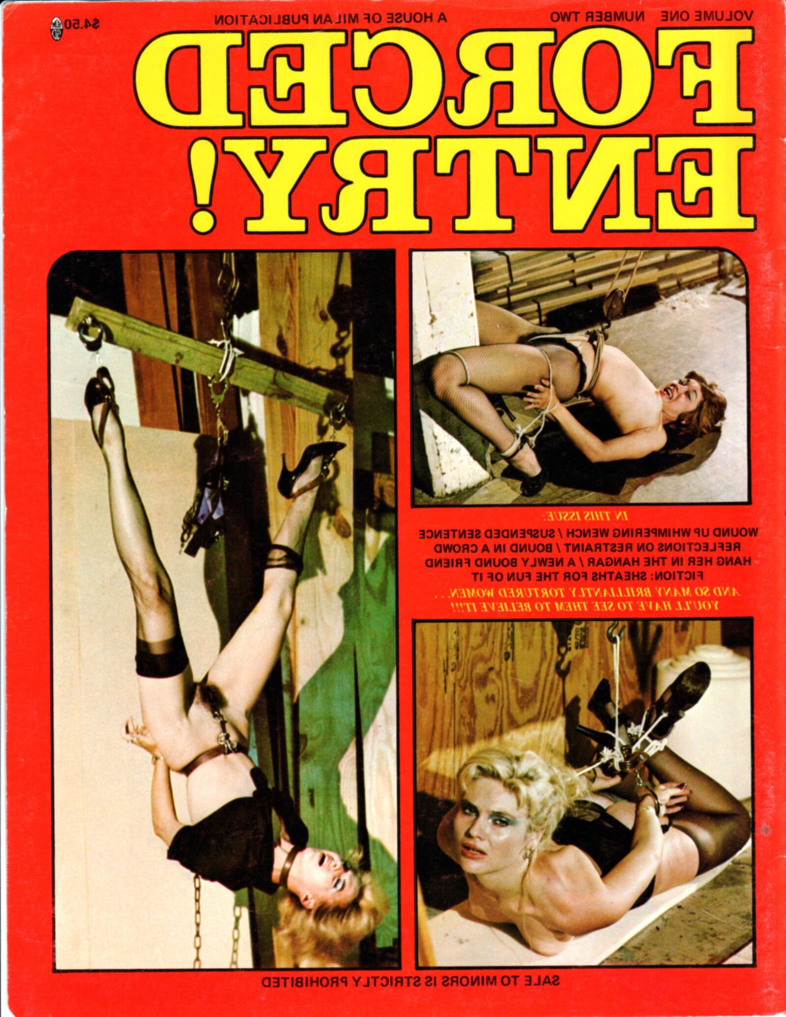 Vintage Bondage Magazine Entrada forzada