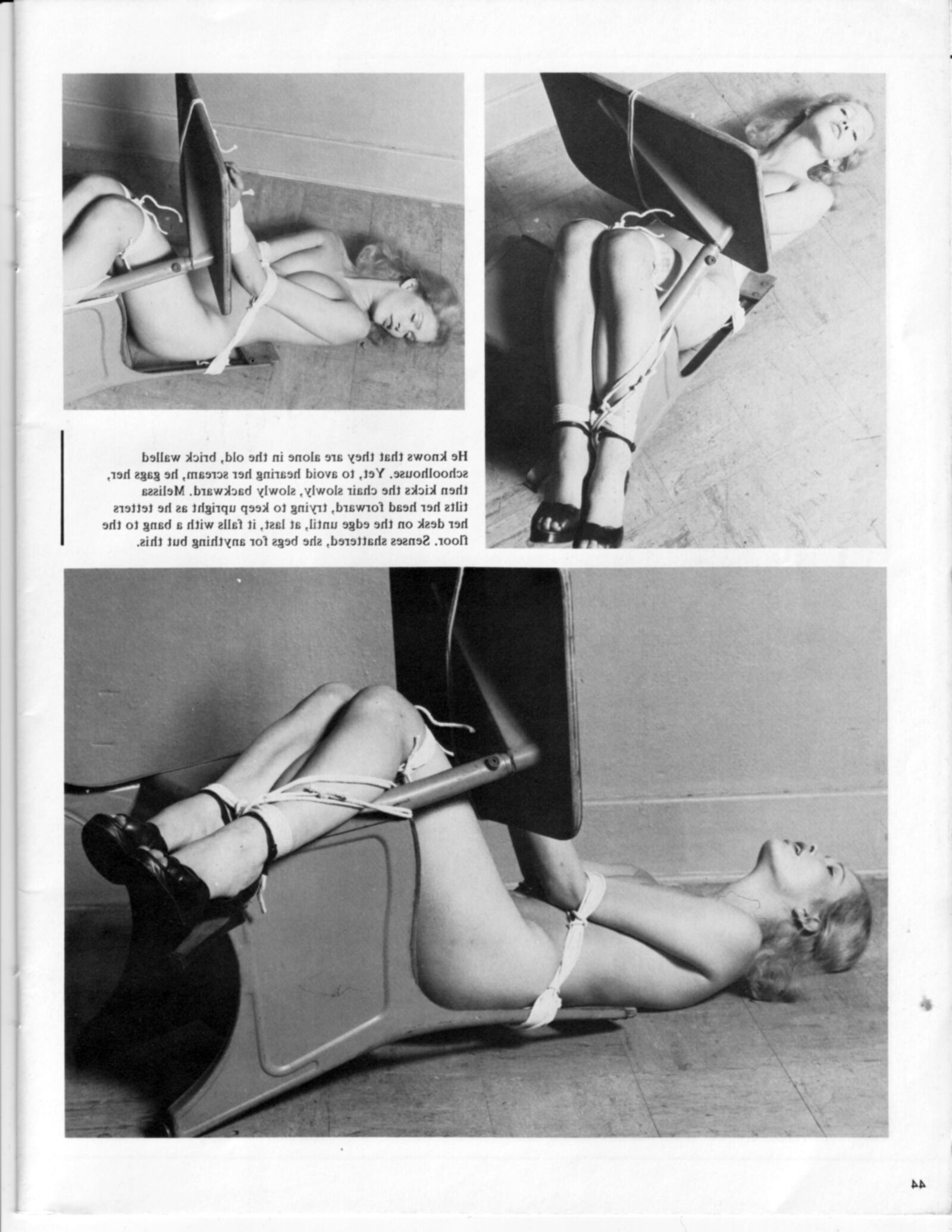 Revista vintage bondage nudos calientes, parcial