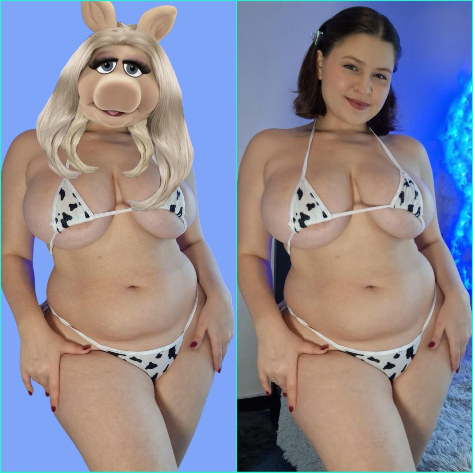 Miss Piggy Amateurs avant et après