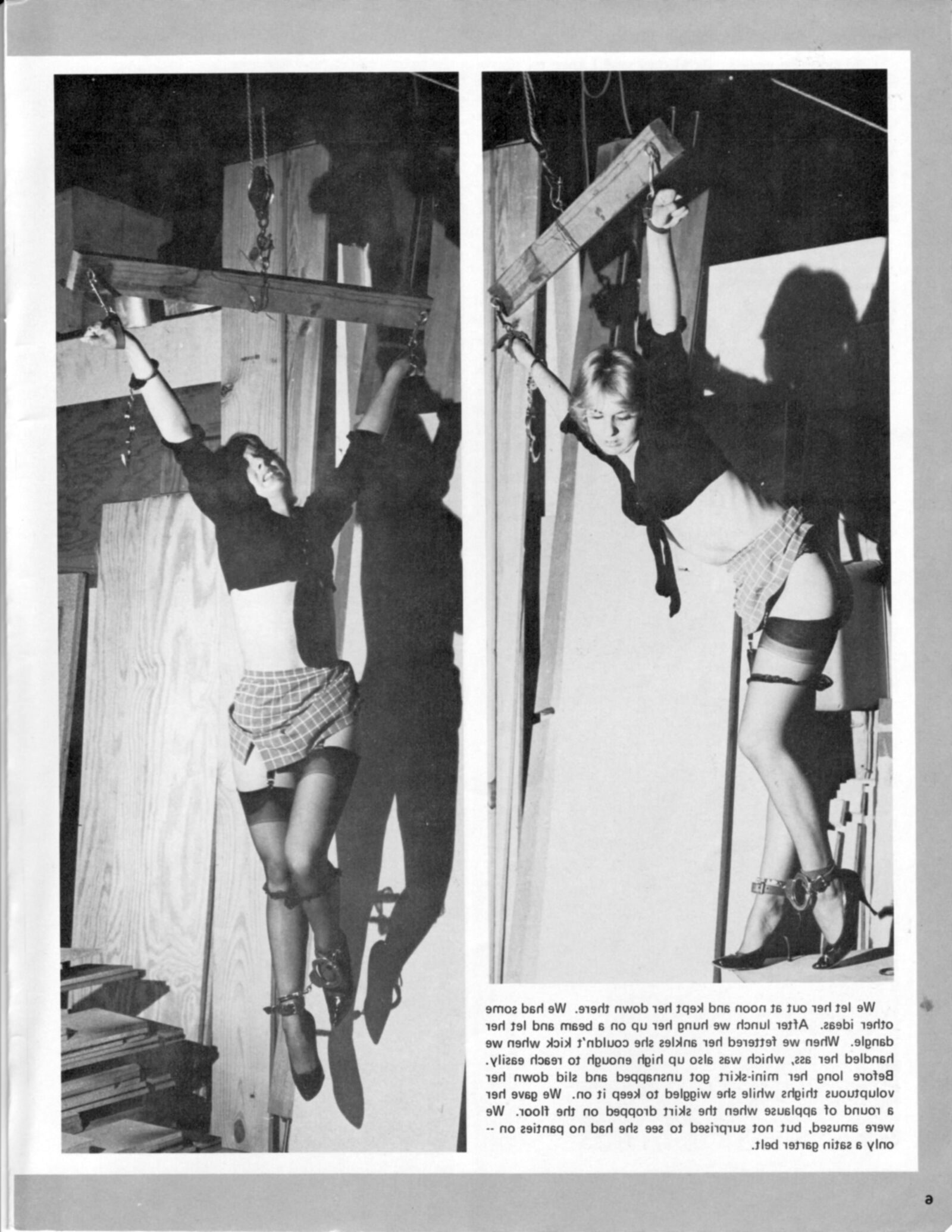 Vintage Bondage Magazine Entrada forzada