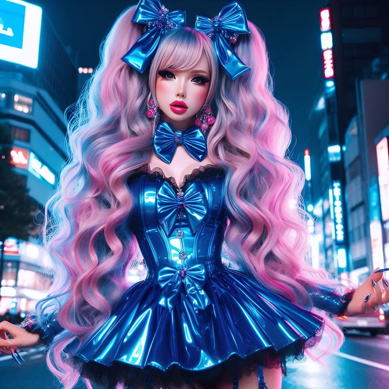 ULTRA FEM AI ART Slutty made up dolls