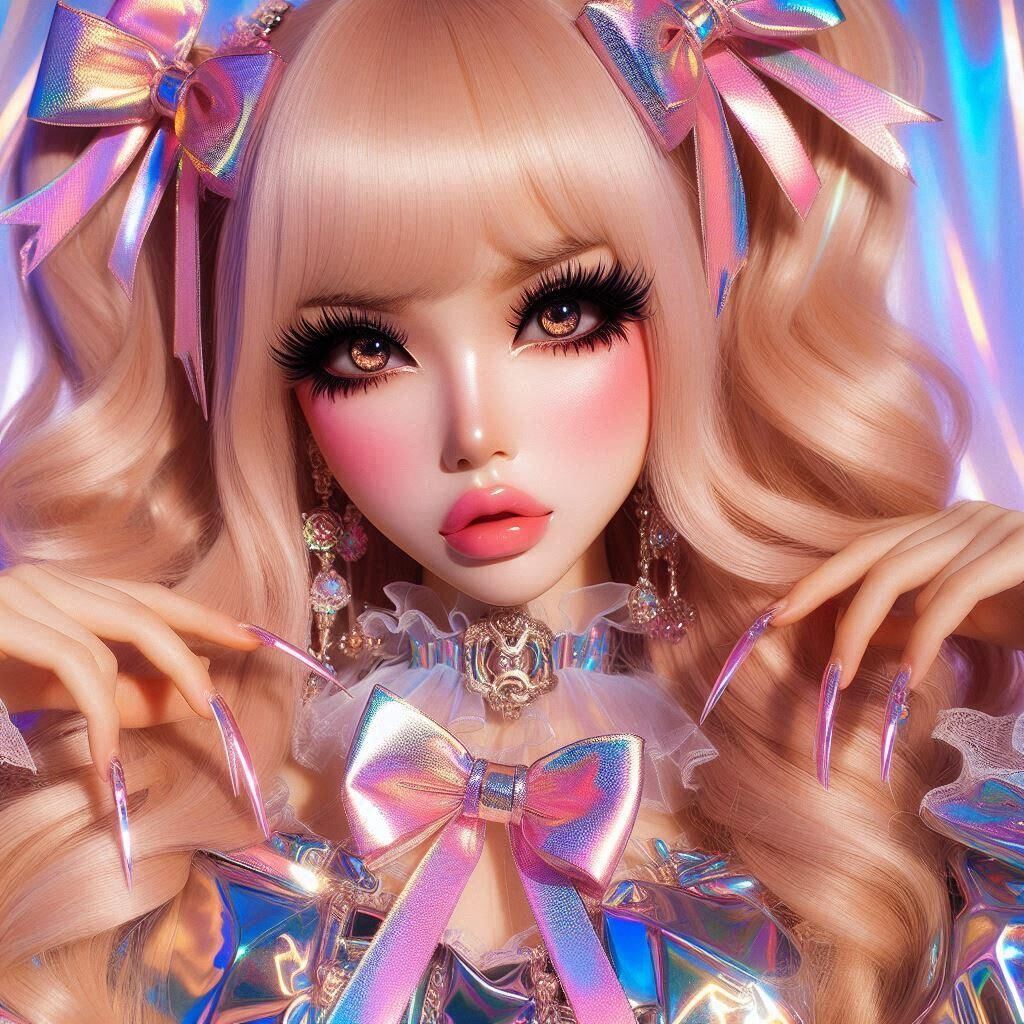 ULTRA FEM AI ART Slutty made up dolls