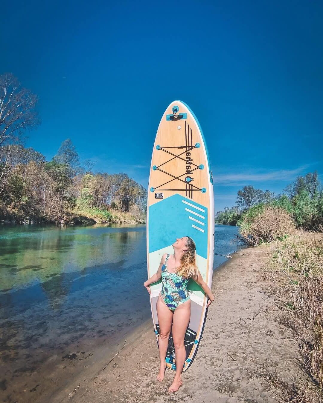 Paddle Board Sexy Bikini Blonde Water Ass Tits