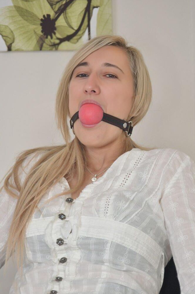 Helene furious tied up in her office during lunch break