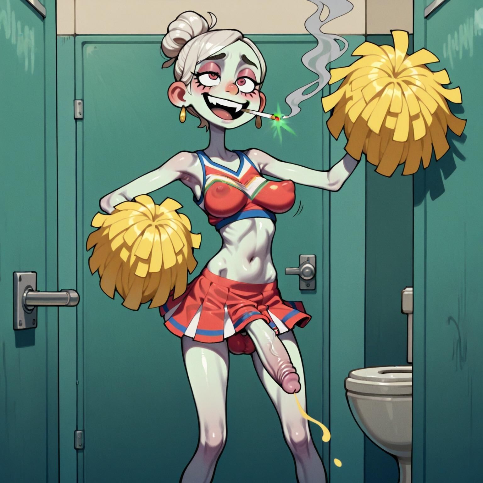 Stoned Futa Cheerleaders 